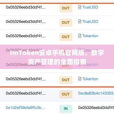 imtoken安卓手机官网版，数字资产管理的终极指南